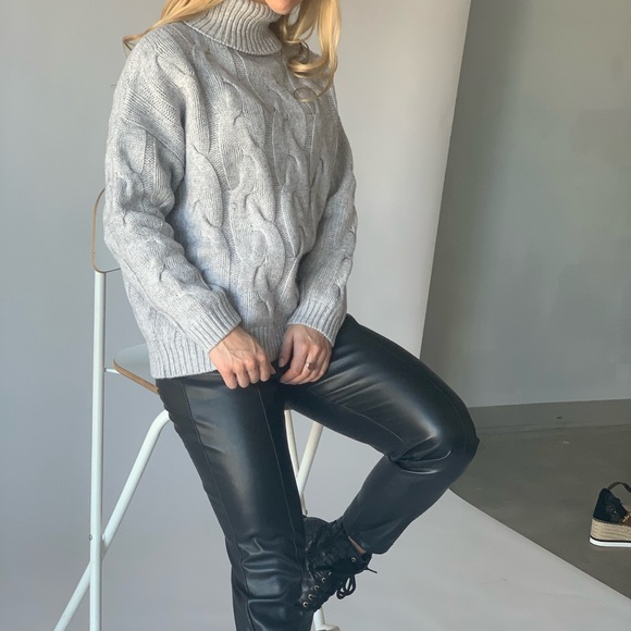 Merino wool sweater. Grey or Brown S size - Picture 3 of 14